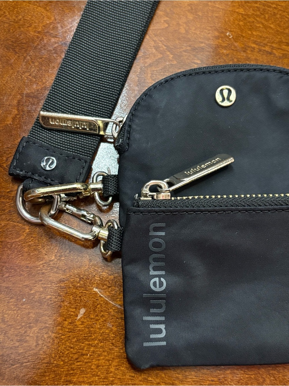 lululemon athletica Black Zip Pouch Duo with Gold Hardware - Picture 5 of 11